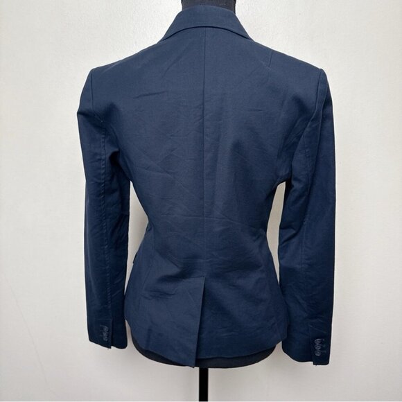 Banana Republic Womens 4 Stretch Navy Career Button Blazer - Picture 2 of 15